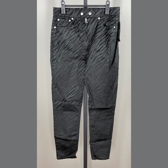 rag & bone Denim - NEW Rag & Bone Jeans Womens 28 black zebra animal nina skinny